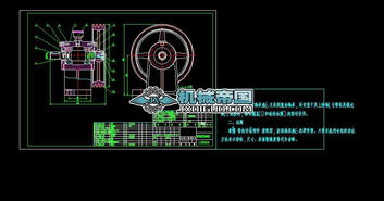 带轮传动部件装配图下载 121.95k,dwg格式 机械cad图纸